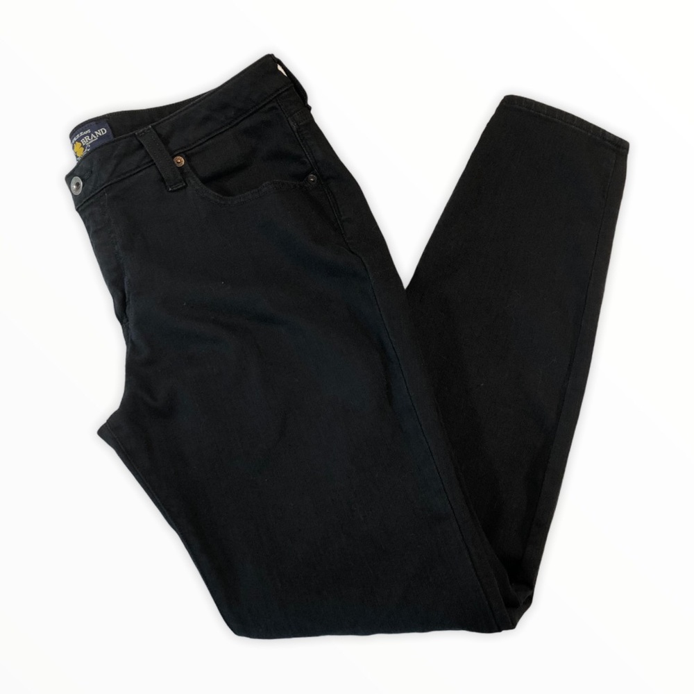 Lucky Brand Black Ginger Skinny Ankle Jeans Sz 14W